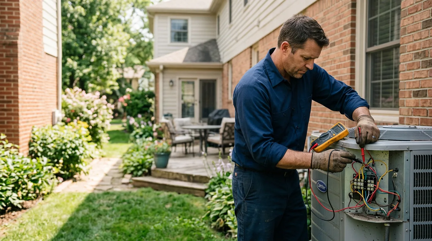 HVAC technician working near Raymond, MS